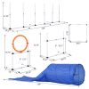 Pawhut 5 Piece Outdoor Dog Agility Training Equipment Set with Jumping Ring Hurdle Bar Tunnel Pet Fitness