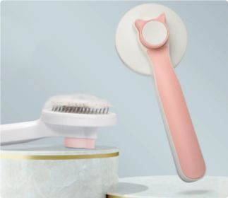 Pet Cat Comb (Color: Pink)