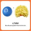 Interactive Bouncing Ball For Dogs,Automatic Smart Toy, Self-moving Rotating Stimulating Pet Entertainment, Noise-Reducing Urchin Cover