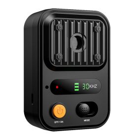 Ultrasonic Anti-Barking Device Rechargeable Auto Dog Bark Control Deterrent Box Training Device IPX4 Waterproof with 3 Frequency Max 32.8Feet Sensing (Color: Black)